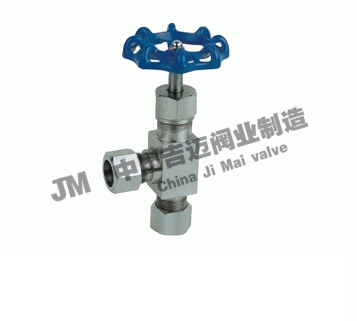 J94W卡套角式針型閥